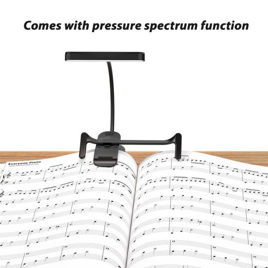 Music Stand Light Rechargeable Clip Piano Lamp Portable LED Reading Lamp for Musician Piano Player Kids