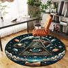 Universal Harmony: Cosmic Eye Pyramid Art PrintRound Non-Slip Chair Mat Chair Carpet for Office Rugs for Office Decor Gift For Valentine's Day Mother'