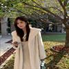 Women's Autumn And Winter Extended Hooded Imitation Mink Fur Coat Thickened And Warm Fur Coat Artificial Fur Mink Fur Coat