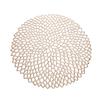 Simple Mesh Flower Placemat European Style  Gold PVC Hollow Coffee Dining Table Decorative Mat Steak Tray Mat Coaster