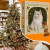 Christmas Calendar Countdown 2D Acrylic Cute Cat Calendar with 24 Boxes Holiday Ornament for 2025 Xmas Navidad Party Supplies