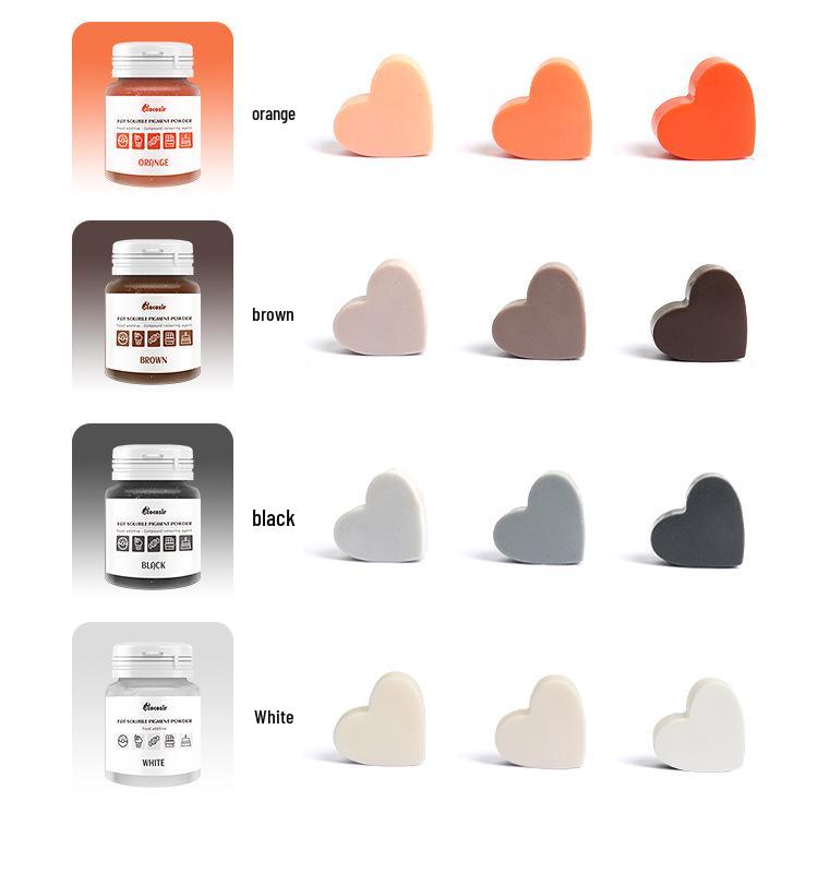 Chocolate Oil-Soluble Color Powder for Pastry, Mousse, Sandblasting, Fondant, Glaze, Lipstick, Macaron - 10g.