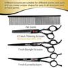 Sangelar 7 inch Pet Grooming Scissors Professional Groomer Dog Cat Pet Hair Care Tools Grooming Scissors Cutting Shear Curved Scissors Thinning