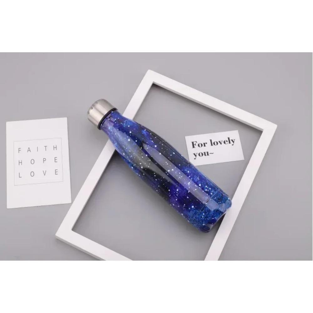 500ml Sportvattenflaska Elektroplätering Cola-mugg 304 Rostfritt Stål Vakuumisolerad Drickartiklar Dricksglas Personlighet