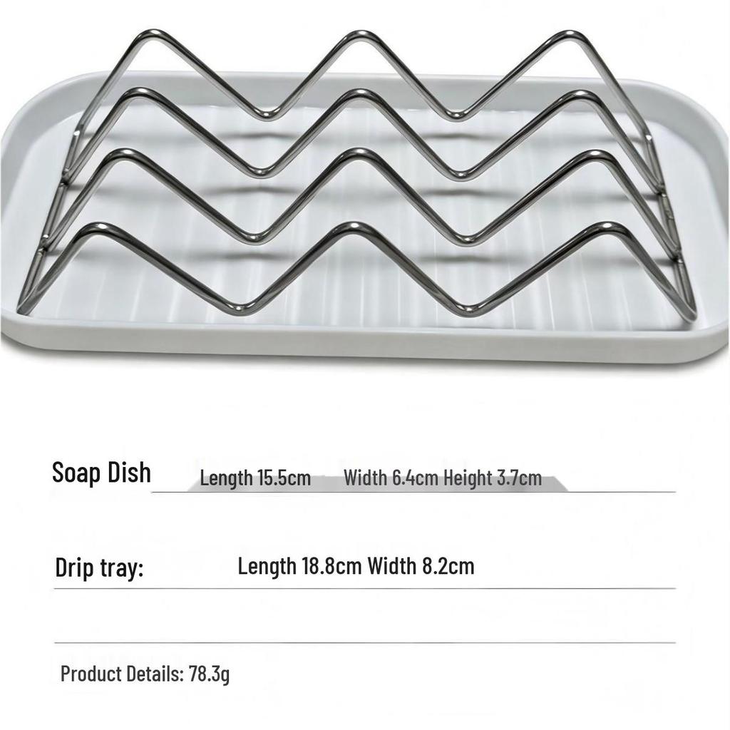 Creative Stainless Steel Soap Dish with Draining Function