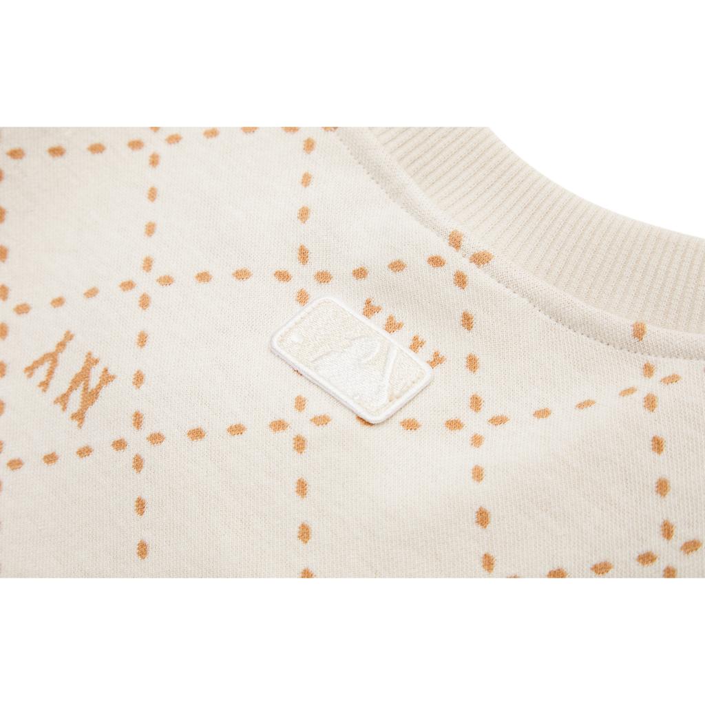 New MLB Sweatshirts Unisex Cream 3AMTM0134-50CRD