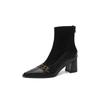 High Heels Ankle Women's Boots Pointed Toe Sexy Shoes for Women 2025 New Side Zip Classic Daily Boots Women Boots Botas