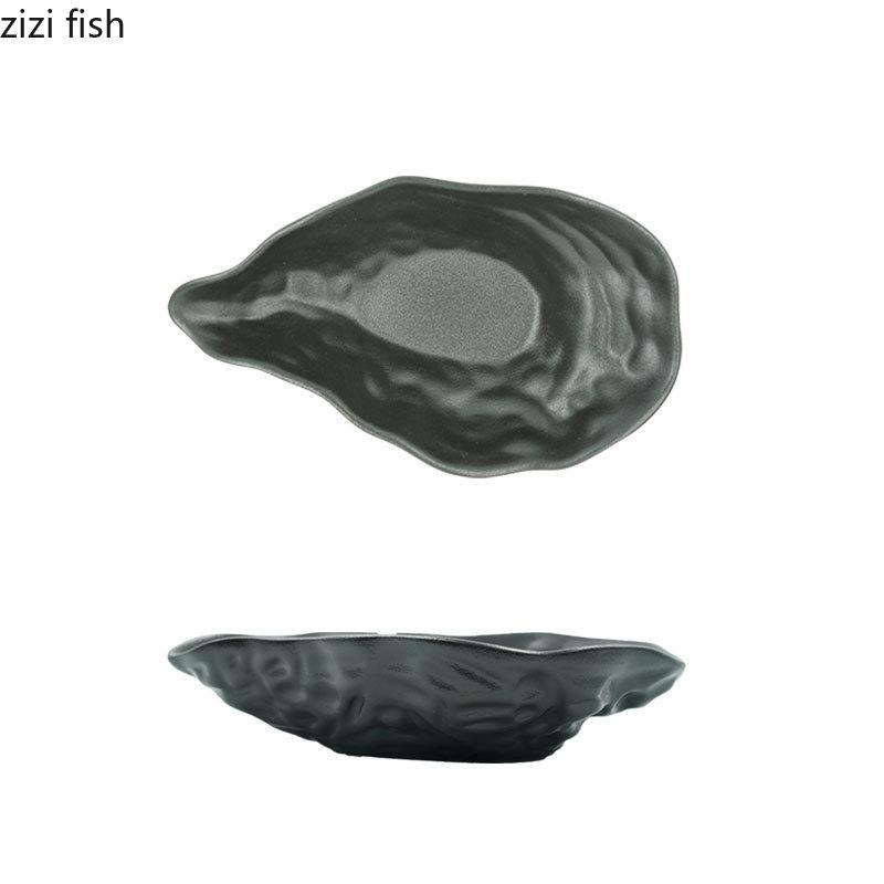 Keramická miska na ústřice, talíř na polévku, misky na ovoce, salátové misky, misky na nudle, restaurační nádobí, sashimi disk, dezertní talíř