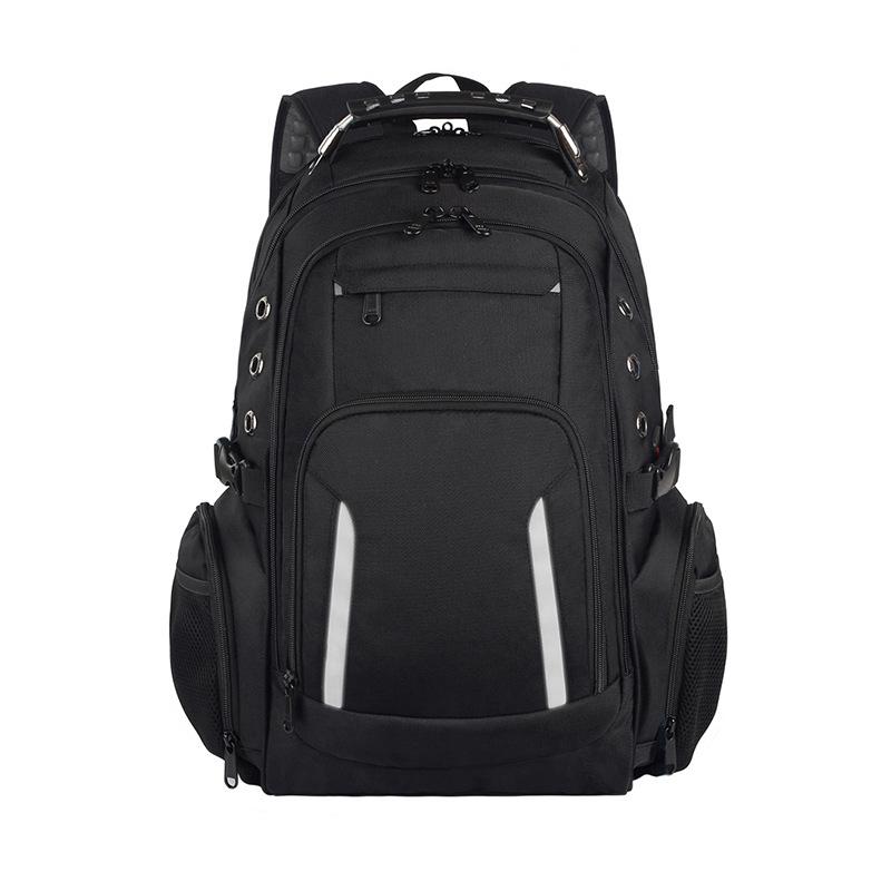 

2022 Men s Multifunctional Waterproof USB Business Casual Backpack for Travel 17-inch чёрный