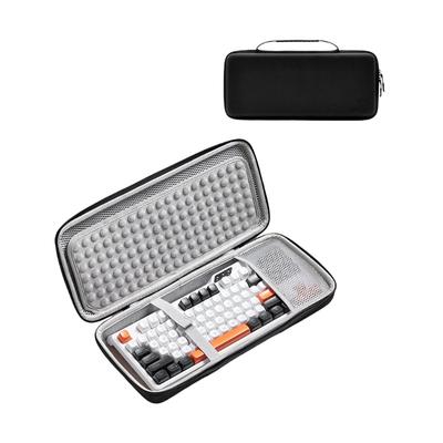 Étui de voyage robuste anti-poussière antichoc avec coussin d'air Sac de rangement Remplacement pour claviers 82 touches Accessoires de souris