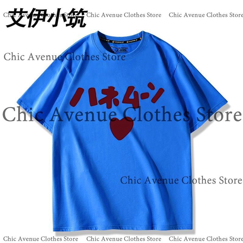 Anime KON Hirasawa Yui Cosplay Costume Print Tshirt Cotton Summer Tops Short Sleeve Tee for Women Unisex Tshirt