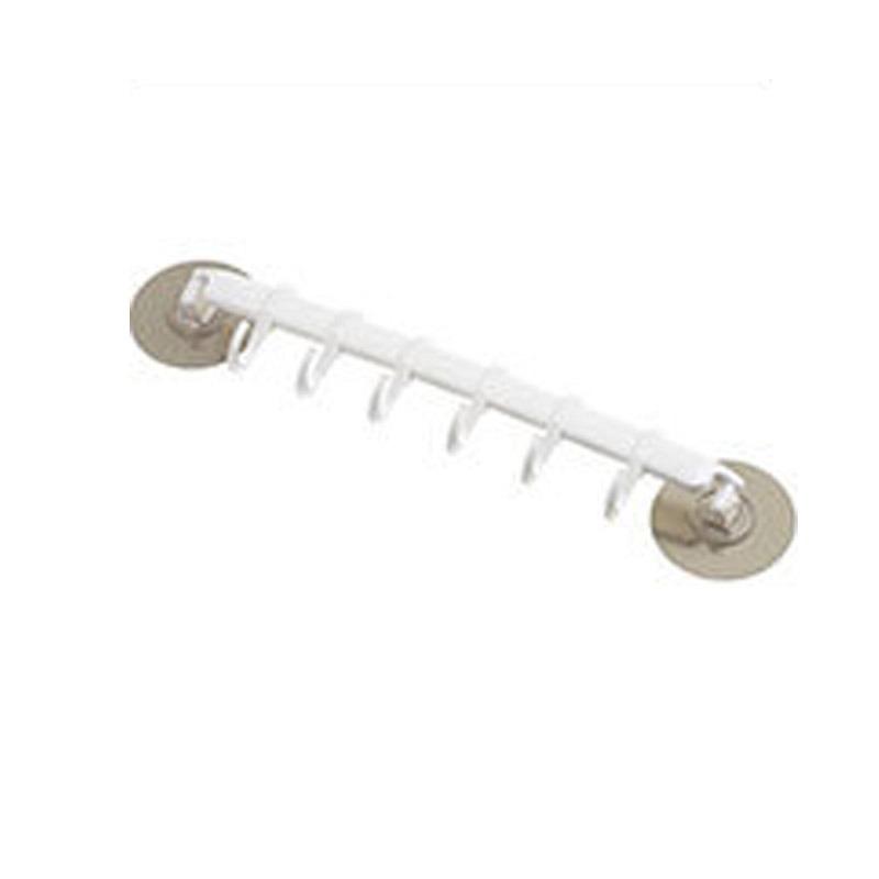 Kitchen Adjustable Hook Rack Double Suction Cup Towel Rack Hanging Shelves Hook Holder Lock Type Sucker Bathroom Accessories