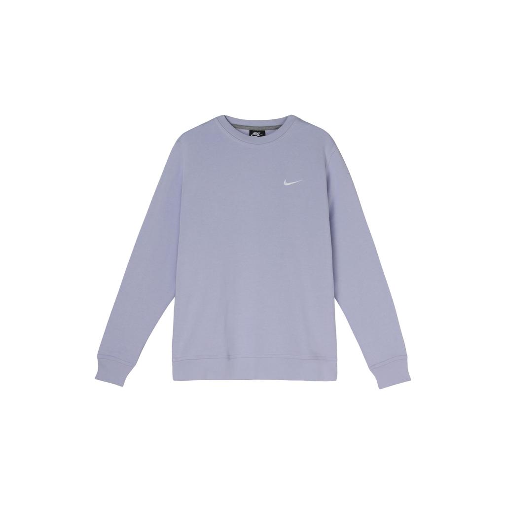 Nike Embroidered Logo Crew Neck Sweatshirt Men Tops Light-Purple 916609-539