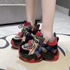 Fashion Women Chunky Sneakers New 2024 Autumn High Platform Dad Shoes Women Casual Trainer Sneakers Thick Sole Vulcanize Shoes 9.5CM