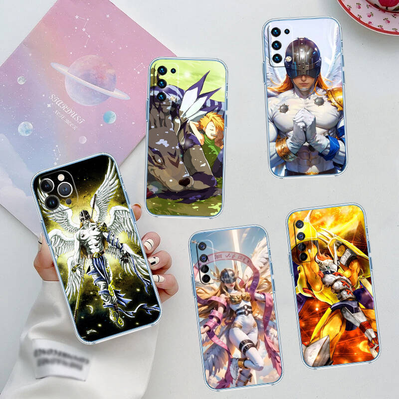 Angel D-Digimons Phone Case for Motorola G14 G15 G24 G30 G31 G32 G34 G41 G42 G51 G52 G50 G60S G60 G62 G72 G71 G73 G84 G85 G200 E32