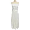 Summer Pleated Chiffon Dress for Women Shell Design Strapless Tube Top Maxi Flowy Dress Backless Formal Wedding Guest Dress