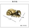Hermit Crab Metal Figurine Marine Organisms Animal Brass Desk Decoration Vintage Home Decor Souvenir Gift