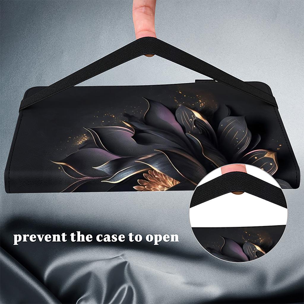 For Lenovo Tab Plus Case Pattern Printed Leather Tablet Cover with Card Slot