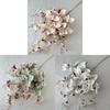 Artificial Orchid Decor Wedding Hall With Silk Fabric For Home And Event Decor