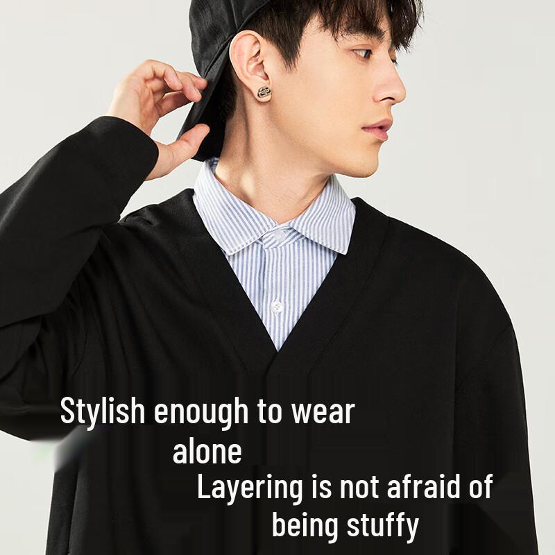 Warrior Men's Loose Fit Open Cardigan Sweatshirt
