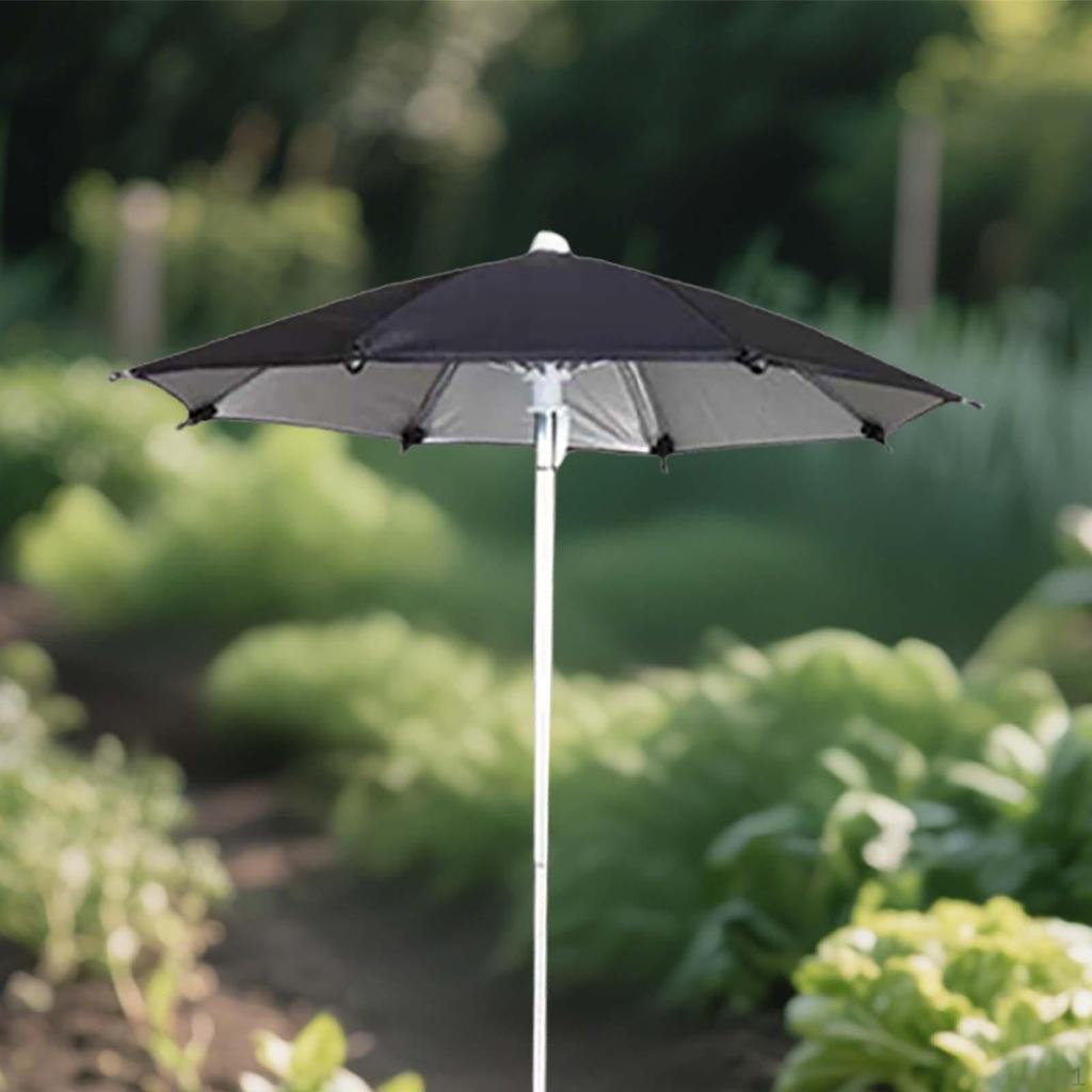Adjustable Height Garden Umbrella, Plant Shade Cover for Courtyard