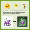 Glow-In-The-Dark Painted Octopus Toilet Sticker Self-Adhesive Removable Wall Decals Home Decor Luminous Car Sticker