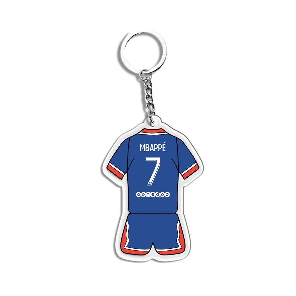 Porte-clés Joueur Étoile: Messi, Ronaldo, Neymar - Souvenirs et Cadeaux de Football en Acrylique