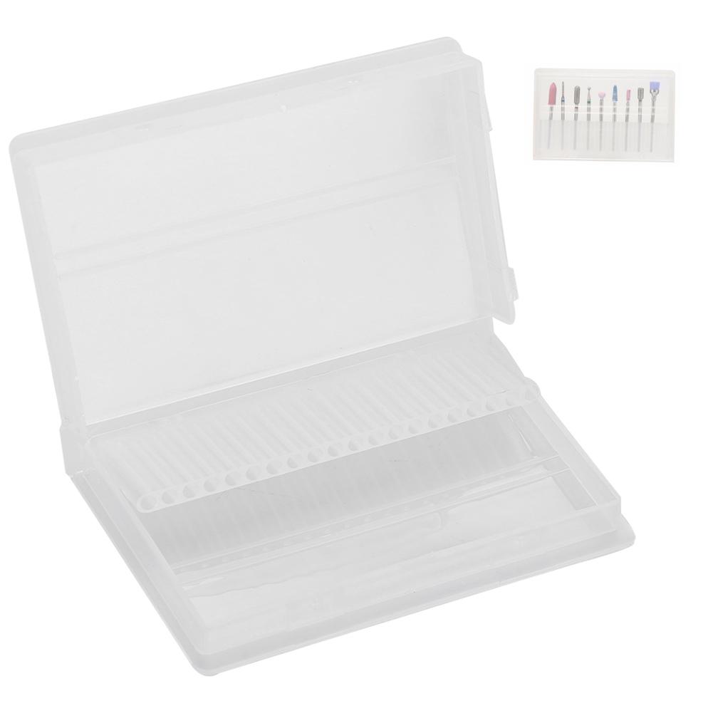 20 Slots Nail Drill Bit Case Holder Manicure Tool Organizer Displayer Stand