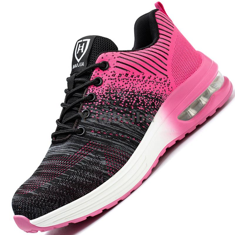 Safety Shoes Men Women Work Safety Boots Steel Toe Kevlar Puncture Proof Air Cushion Sneakers Light Fashion Work Shoes Unisex