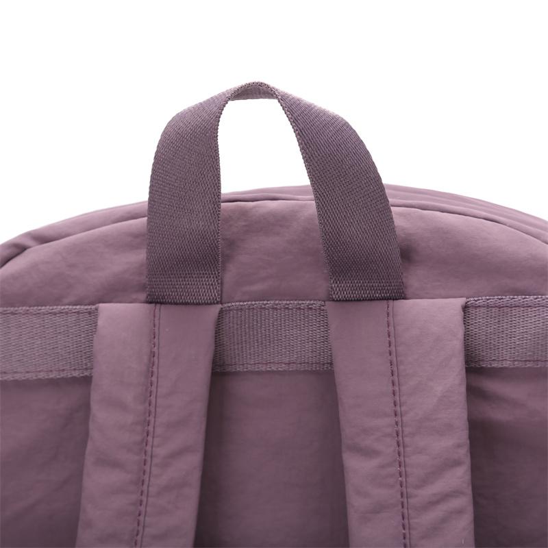Men Solid Color Backpack Women's Large Capacity Lightweight Backpack Student Travel Bag