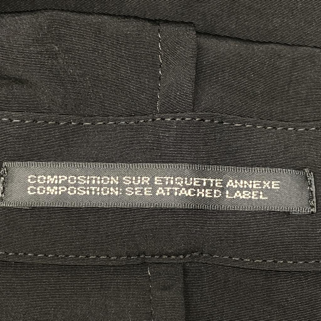 Yohji Yamamoto [Excellent Condition/25% Stainless Steel] Collections FP-D66-500 TA/PE CREPE DE CHINE HOODED DRESS Dress 2 blackUsed