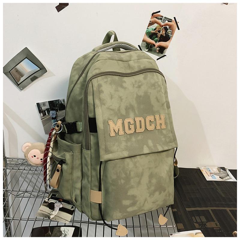 High value niche design backpack couple simple letters lightweight large capacity backpack