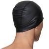 Speedo Silicone-Coated Swimming Cap with Three-Layer Fabric, Soft and Comfortable, Black