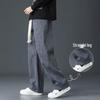 Korean Style Men's Loose Corduroy Straight-Leg Trousers - Spring/Autumn Trendy Casual Pants