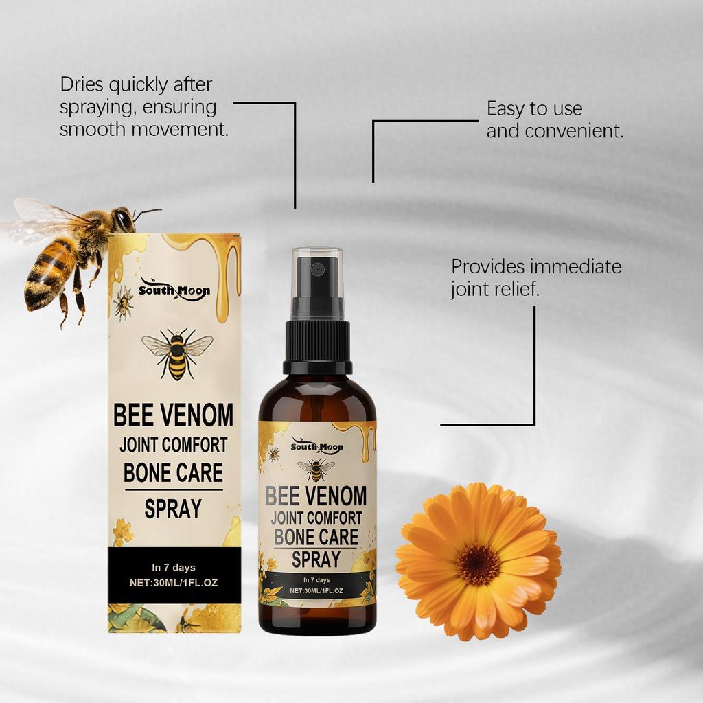 South Moon Bee Venom Joint Care Spray Gentle Nourishing Care for Joint Skin Comfortable External Spray 30ml