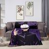 Comfort Warm Soft Plush Blanket Suitable for Sofa Living G-Gojo Room S-Satoru Office Bedroom Travel Anime Manga Flannel Gift
