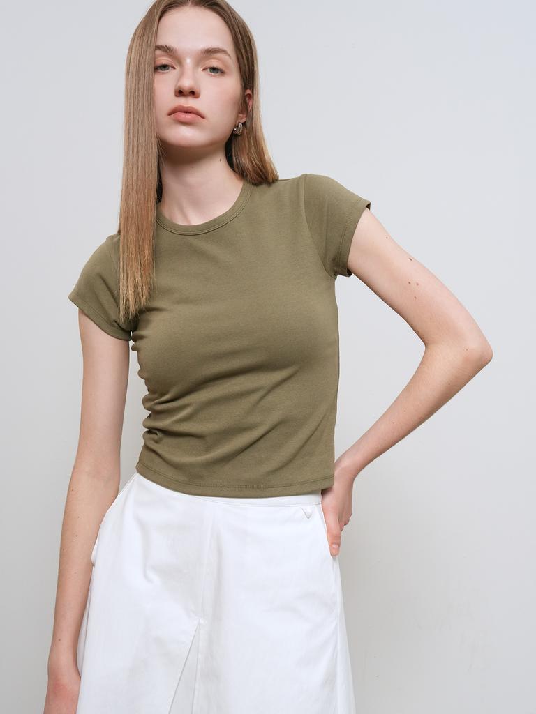GENERALIDEA Daily Short Sleeve T-Shirt [Khaki] / Gf1Lts511