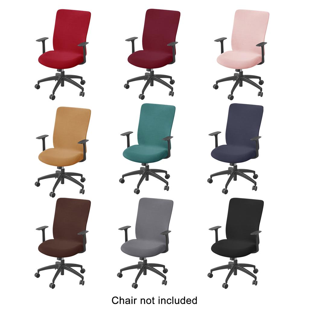 Elastic Office Chair Slipcover Soft Milk Silk Fabric Chair Cover Durable Protections for Chair Easy Maintenance