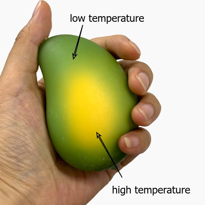 Juguete Anti Estrés Mango Squishy que Cambia de Color Asmr Juguetes para Apretar para Adultos Recuerdos de Fiesta de Navidad