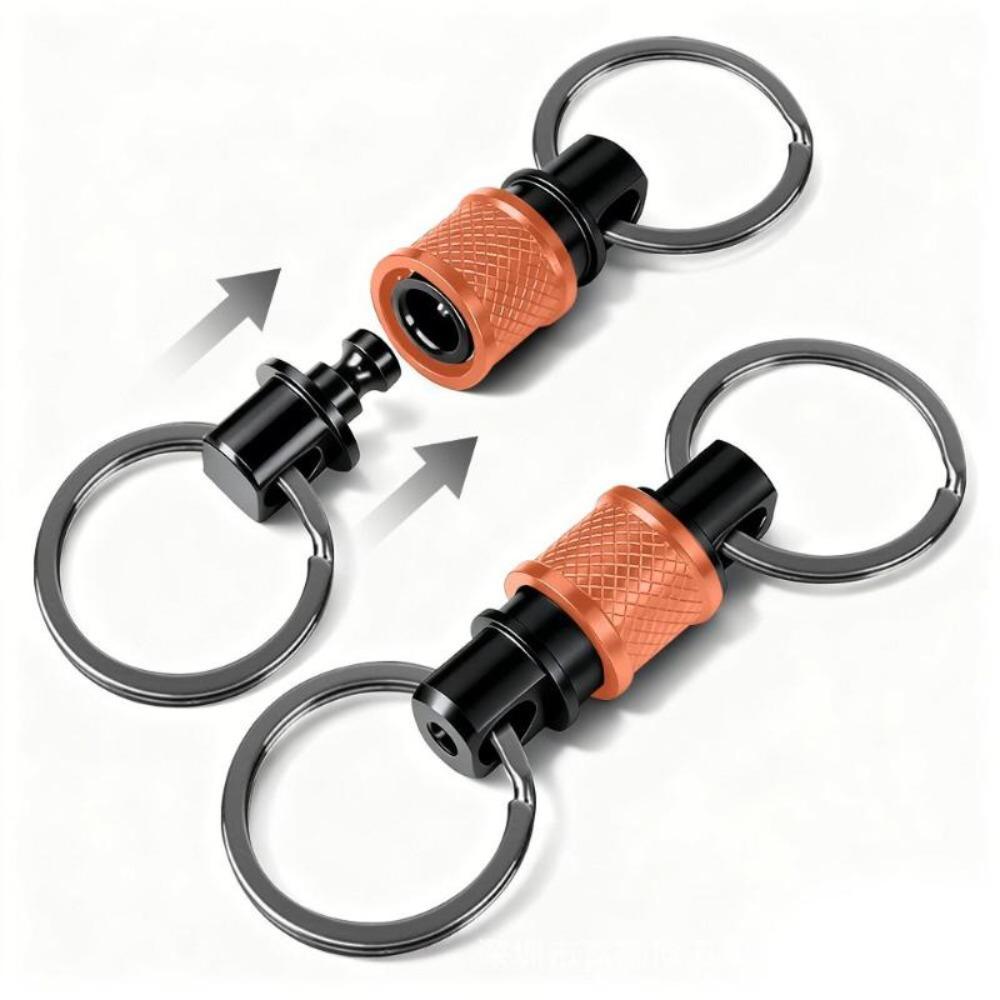 Fast Release Mechanism Quick Release Keychain Quick Pull Keyring Hiking Accessories оранжевый
