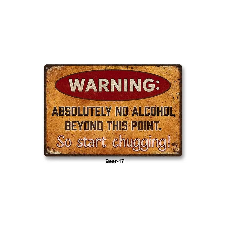 Metal Sign Bar Pub BBQ Shop Wall Painting Tin Sign Decor Beer Wine Alcohol Poster Vintage Tinplate Plaque Shabby Art Decoration