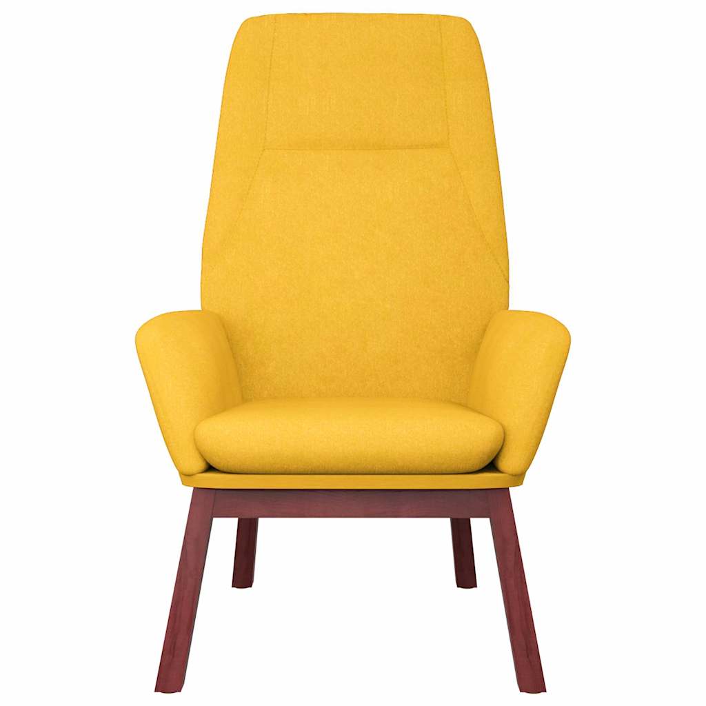 Recliner Chair with Ottoman Mustard Yellow Fabric