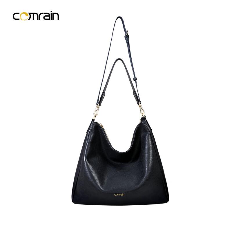 COMRAIN Women's Split Leather Hobo Shoulder Bag