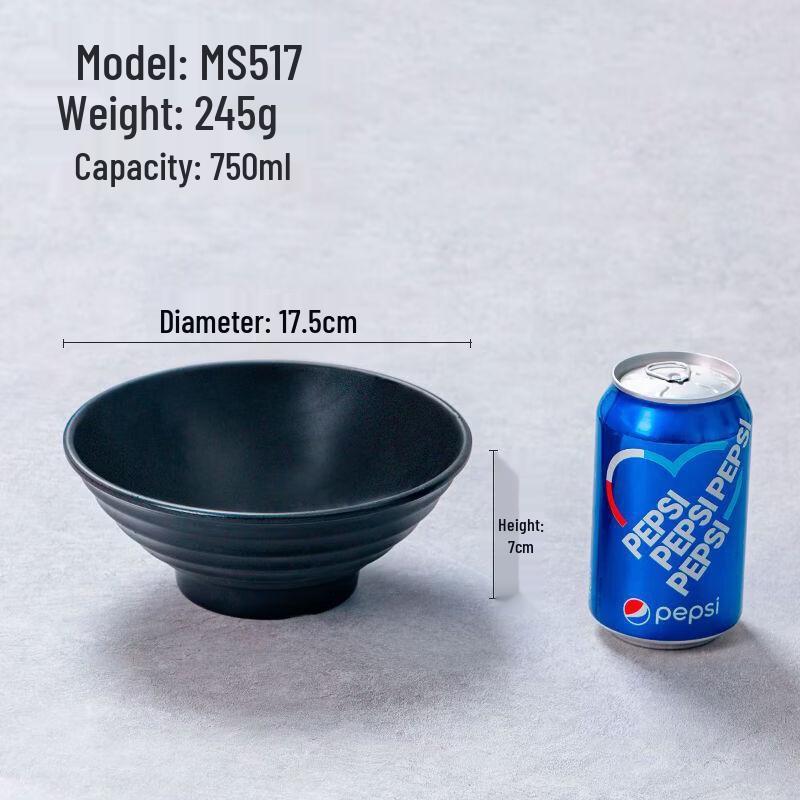 ZISIZ Japanese Melamine Threaded Noodle Bowl