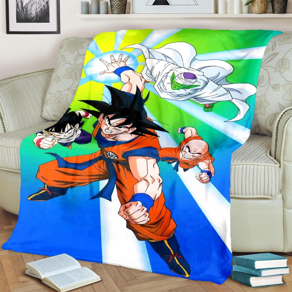 Soft Dragon Ball! Warm Blanket Flannel Print for Bedrooms, Sofas, Beds, Chairs, Picnics, Travel
