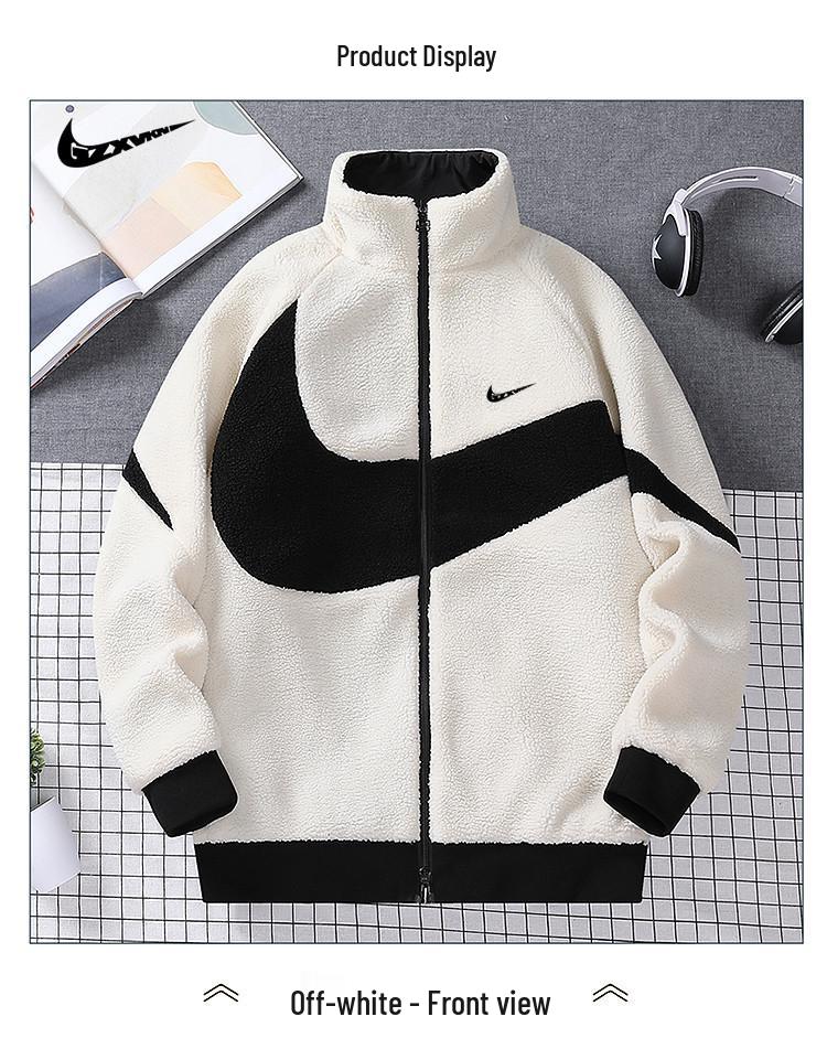 Jachetă reversibilă din lână de miel: Haină Trendy cu Umplutură de Bumbac pentru Bărbați și Femei, Iarnă 2025