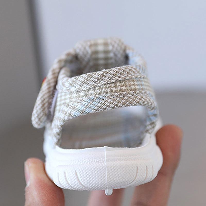 New Style Unisex Baby Sandals for 0-2 Years Solid-Soled Cloth Shoes with Soft Soles, Infant First Walkers Cool Kid Shoes