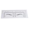 100PCS Eyebrow Ruler Stencils Clear Scale Transparent Adhesive Eyebrow Designer Tools for Makeup