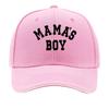 Mamas Boy Bold Black Sports Typography Sandwich Baseball Cap Unisex Women Sun Cap Outdoor Workouts Hat