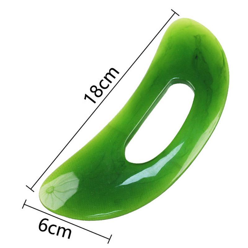 

Large Scraping Board & Knife Meridian Acupoint Tool Full Body Muscle Release Scraping Therapy Massager Guasha Tools зелёный